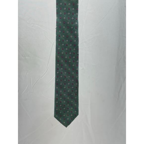 Boys IMANI green and pink tie - Picture 1 of 11